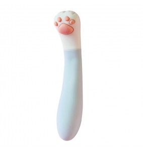 JUNDAOAI - Cat Paw Vibration Wand (Chargeable - White)